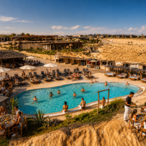 Swimming pool pass and lunch in the Agafay desert Marrakech