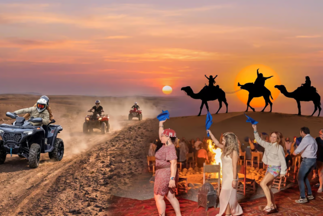 Dinner Show at sunset in the Agafay Desert